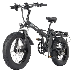 Ridstar G20 Electric Bike, 1000W Motor, 48V 15Ah Battery, 20*4.0inch Tires, 48km/h Max Speed