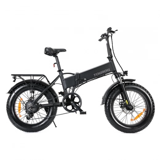 

Touroll S1 Electric Fat Bike, 20*4.0" Fat Tire, 48V 15.6Ah Battery, 100km Max Range, 25 km/h Max Speed