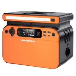 JustNow 500W Portable Power Station, 518Wh LiFePO4 Akku, mit AC/Car Port/USB Ausgang - Orange