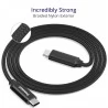 Tronsmart 2x 1m USB A/M 2.0 to Type-C/M 2.0 cable Black