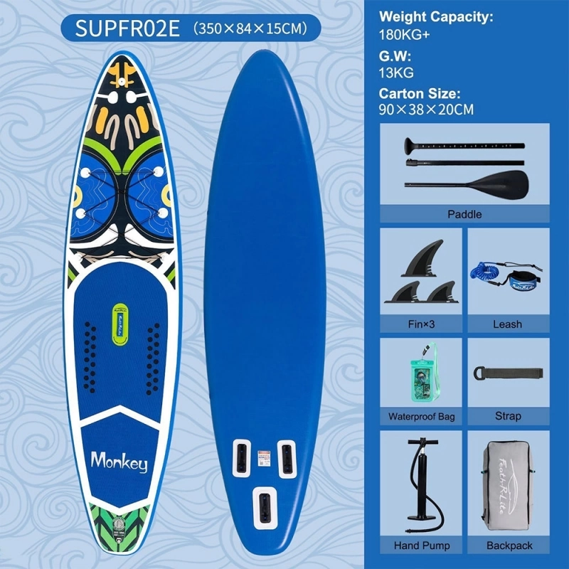 FunWater SUPFR02E Stand Up Paddle Board 350*84*15cm - Blue