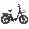 SAMEBIKE C05 Pro Faltbares Elektrofahrrad, 500W Motor, 36V 13Ah Akku, 20*4-Zoll-Fettreifen - Schwarz