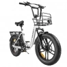 SAMEBIKE C05 Pro Faltbares Elektrofahrrad, 500W Motor, 36V 13Ah Akku, 20*4-Zoll-Fettreifen - Weiß