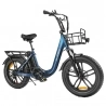 SAMEBIKE C05 Pro Faltbares Elektrofahrrad, 500W Motor, 36V 13Ah Akku, 20*4-Zoll-Fettreifen - Dunkelblau