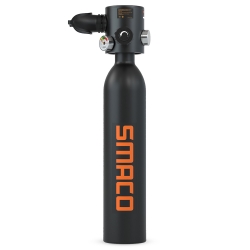 SMACO Mini Tauchflasche 0,5L - Sauerstofftank Für 6-10 Minuten Tauchen