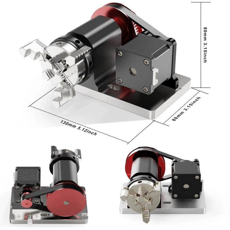 TWO TREES 4th Axis CNC Rotary Module Kit for TTC 450 Laser
