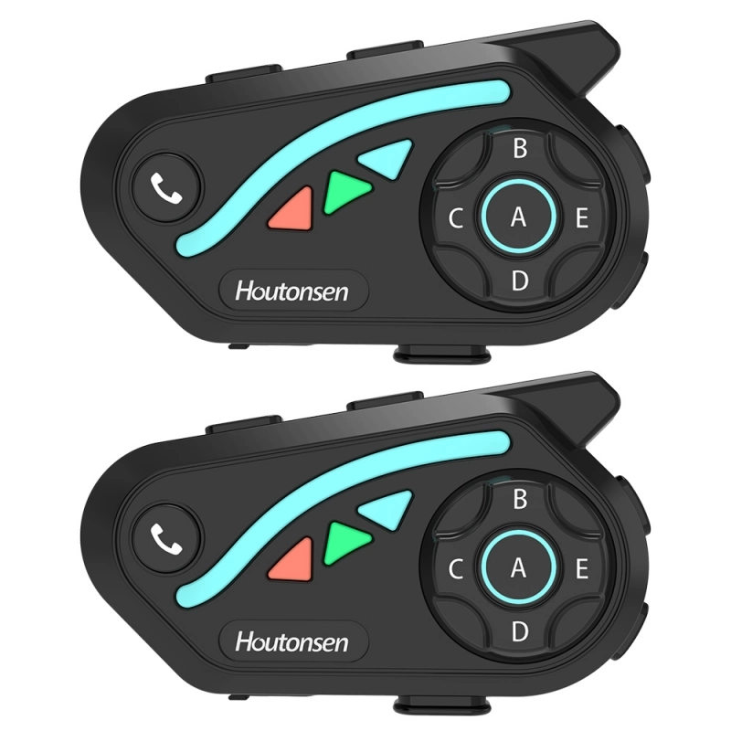 Houtonsen V8 Plus Motorcycle Helmet Headset, 1000M 2-Person
