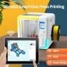 AOSEED X-MAKER 3D Printer for Kids and Beginner  Leveling-Free Bed  Wi-Fi Printing  Ultra Silent  App Control  PLA/ABS Filament