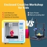 AOSEED X-MAKER 3D Printer for Kids and Beginner  Leveling-Free Bed  Wi-Fi Printing  Ultra Silent  App Control  PLA/ABS Filament
