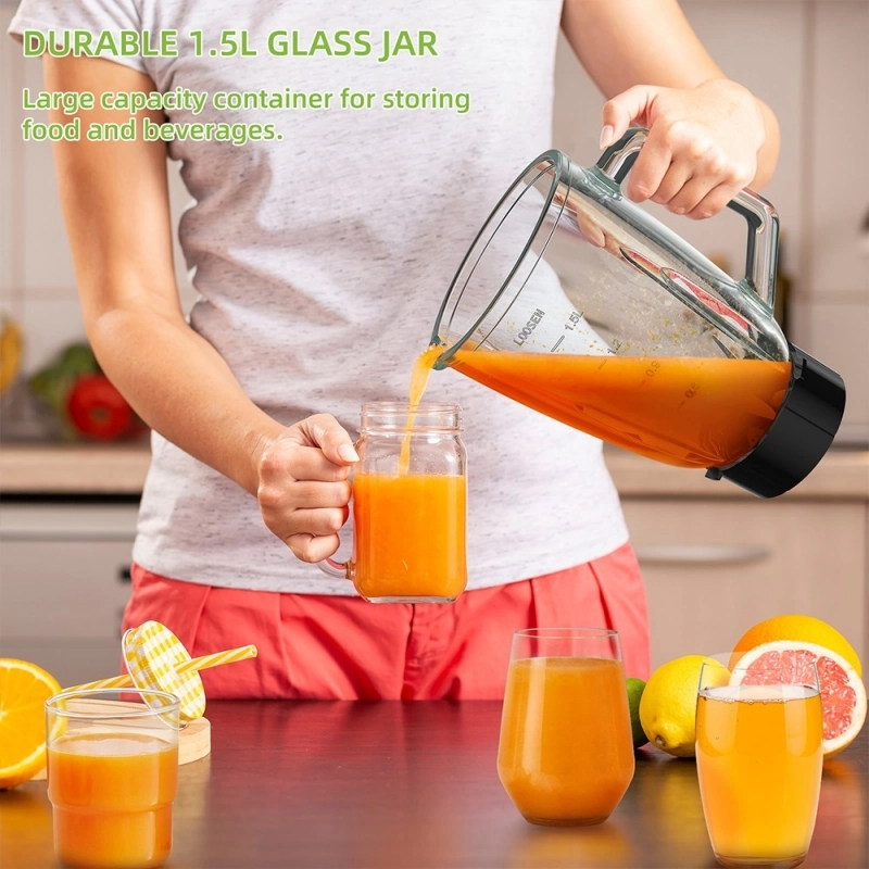 1300W Smoothie Blender with 1.5L Glass Jar BioloMix SF701, 2 Speed