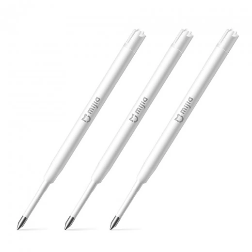 3PCS Xiaomi Mjia Ersatzpatrone für Xiaomi Mjia Metall Kugelschreiber - Weiß