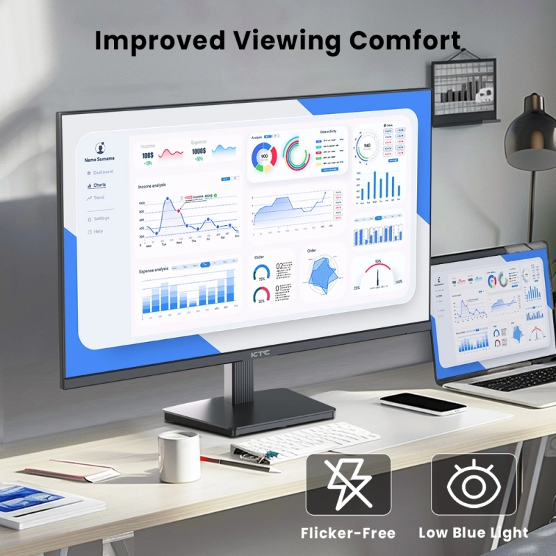 KTC H27T27 27-inch 2K QHD Monitor, 100Hz IPS-paneel, HDR10