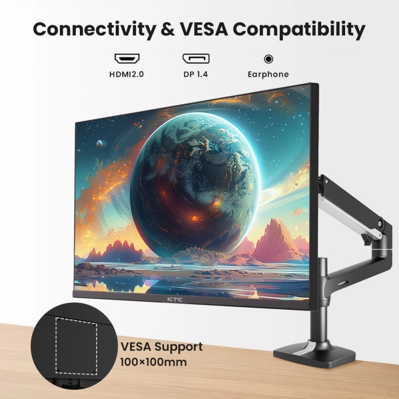 KTC H27T27 27-inch 2K QHD Monitor, 100Hz IPS Panel, HDR10, Eye