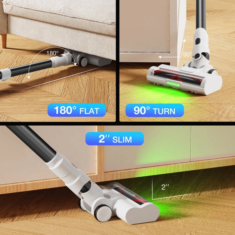 Cordless Stick Vacuum Cleaner MOOSOO S5 Mate, 20kPa Suction, 55min