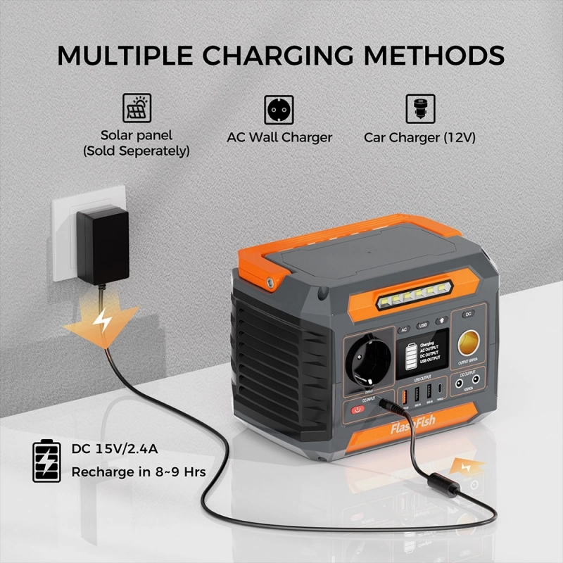 Portable Power Station Flashfish P66, 300W 230.88Wh Outdoor