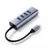 MINIX NEO C-UHGR USB-C To 4-Port USB 3.0 Adapter 4K - 30Hz HDMI Adapter - Gray