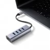 MINIX NEO C-UHGR USB-C Naar 4-Poorts USB 3.0 en 4K - 30Hz HDMI Adapter – Grijs