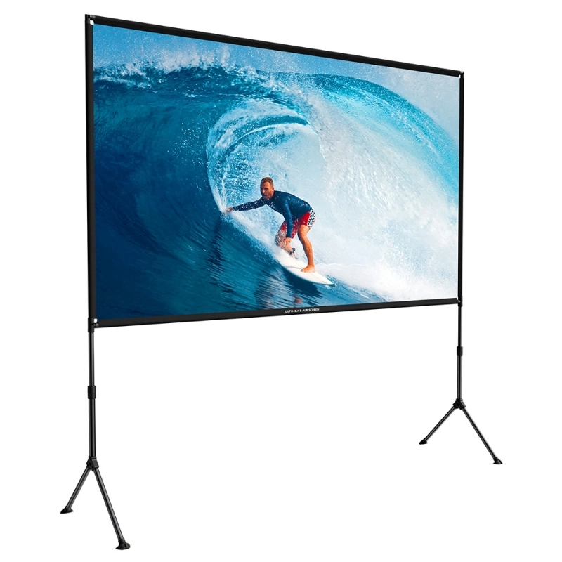 ULTIMEA E-ALR Beamer Leinwand 120 Zoll, 80% ALR Projektionsleinwand, 2.0 Gain-Wert, Outdoor Tageslicht Heimkino Beamer Wand Leinwand, Tragbare Silberleinwand, 4k HD Faltbar Filmleinwand, Photon 120