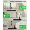 Akluer 480L-B Incline Walking Pad with Foldable Handle  2 5HP Quiet Motor  LED Screen 