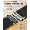 Akluer 520A-B Dual-Sided Walking Pad with Handle  2 5HP Quiet Motor  4MPH Max Speed  150kg Capacity  Dual LED Display  Manual I