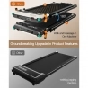 Akluer 520A-B Dual-Sided Walking Pad with Handle  2 5HP Quiet Motor  4MPH Max Speed  150kg Capacity  Dual LED Display  Manual I