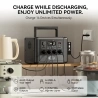 Flashfish T1200s Portable Power Station  768Wh LiFePO4 Battery  1200W AC  2400W Surge   Fast Charging  100W USB-C  14 Ports  Bu