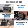 Flashfish T1200s Portable Power Station  768Wh LiFePO4 Battery  1200W AC  2400W Surge   Fast Charging  100W USB-C  14 Ports  Bu