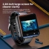 LOKMAT APPLLP 2 MAX Detachable Smartwatch  4GB RAM 64GB ROM  2 64-inch Screen  Android 11  Support 4G/5G SIM  Bluetooth Connect