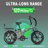 RATTAN LM Ultra Electric Bike  1000W Motor  48V 40 5Ah Battery  20*4 inch Tires  50km/h Max Speed  190km Max Range  Hydraulic B