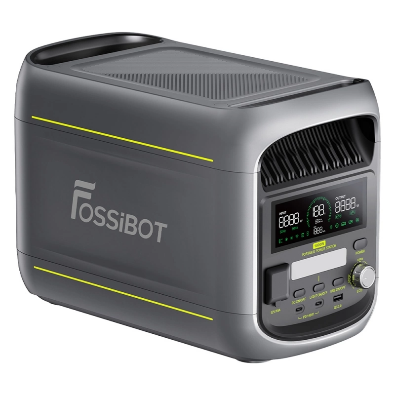 FOSSiBOT F1800 Portable Power Station, 1024Wh LiFePO4, 1800W AC