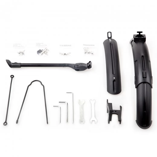 Original Xiaomi Qicycle EF1 Smart Bicycle Accessory Set (Fenders and kick stand) - Black