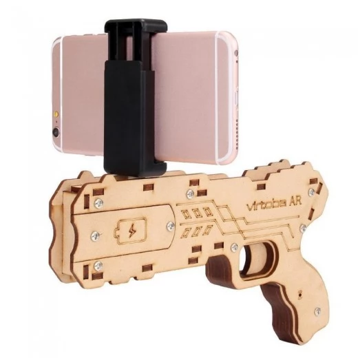 Virtoba AR Gun DIY Bluetooth Augmented Reality AR Toy Gun with Cell Phone Stand Holder for iOS Android