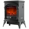 Flieks Electric Fireplace with fan heater and realistic flame 800-1970W stove fire Thermostat effect heater