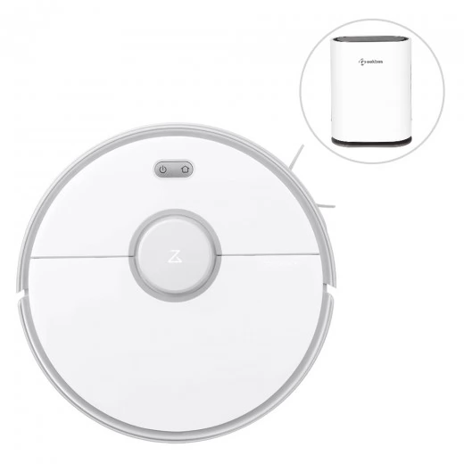 Geekbes GL-FS32 Home Air Purifier With Xiaomi Roborock S5 Max Robot Vacuum Cleaner