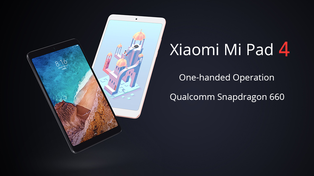 Xiaomi Mi Pad 4 WiFi + 4G LTE 4GB + 64GB 8.0 Inch Tablet (US Plug