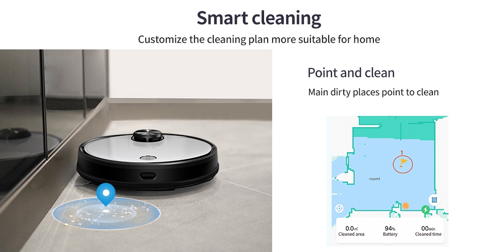 Proscenic M6 Pro LDS Navigation Robot Vacuum Cleaner With 32000 MAh Lithium  Battery (EU Plug) - GEEKMAXI.COM