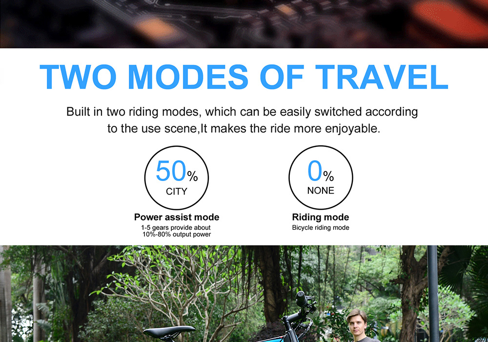 BEZIOR M1 Electric Bike 48V 12.5Ah Battery 250W Brushless Motor 27.5 inch Tire Aluminum Alloy Frame Shimano 5-speed Shift Max Speed 25km/h 80KM Power-assisted mileage Range 5 inch Smart LCD Meter IP54 Waterproof - Black Blue
