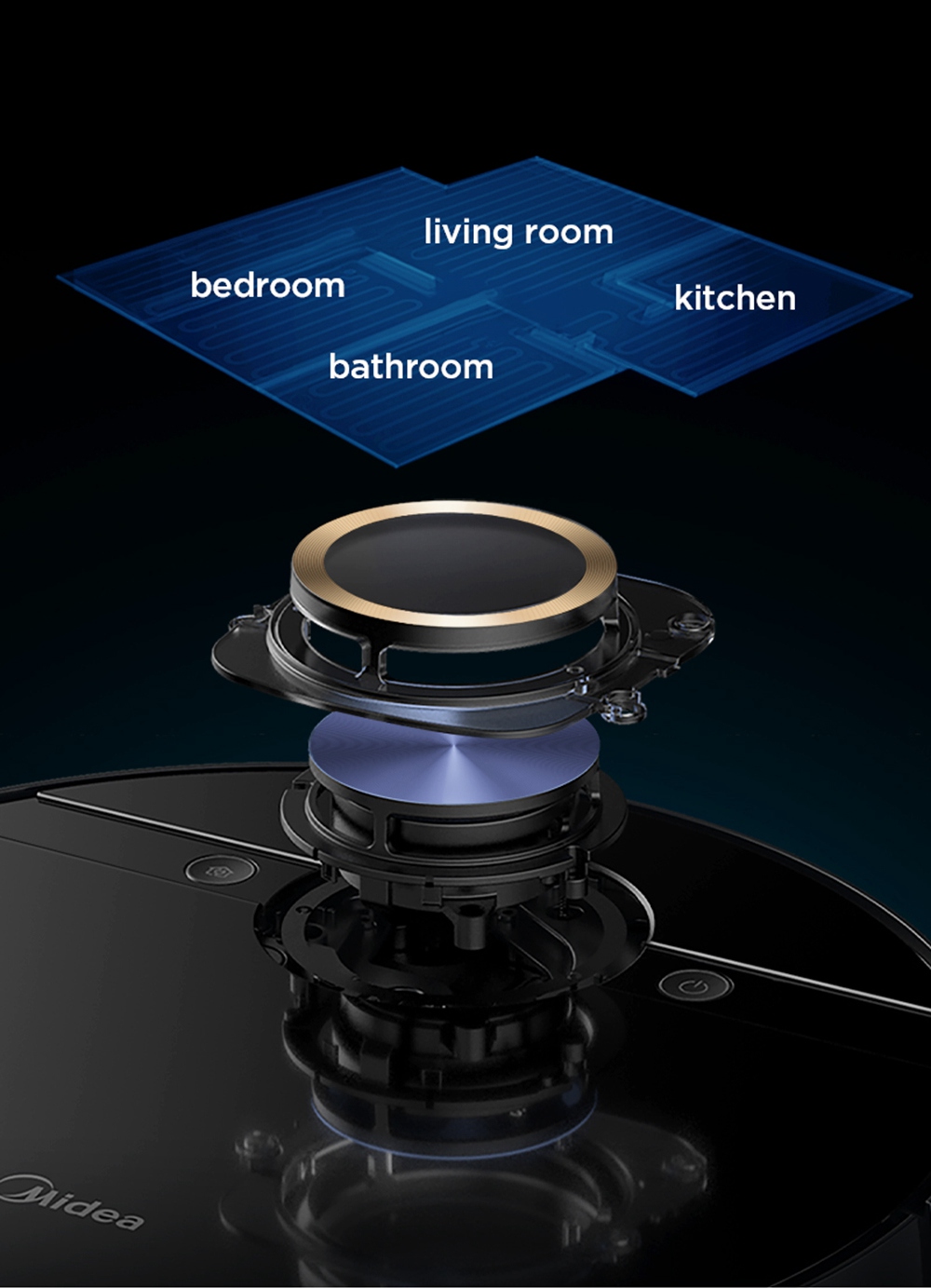 Midea M7 Pro Sweeping and Mopping 2 In 1 Robot Vacuum Cleaner - GEEKMAXI.COM