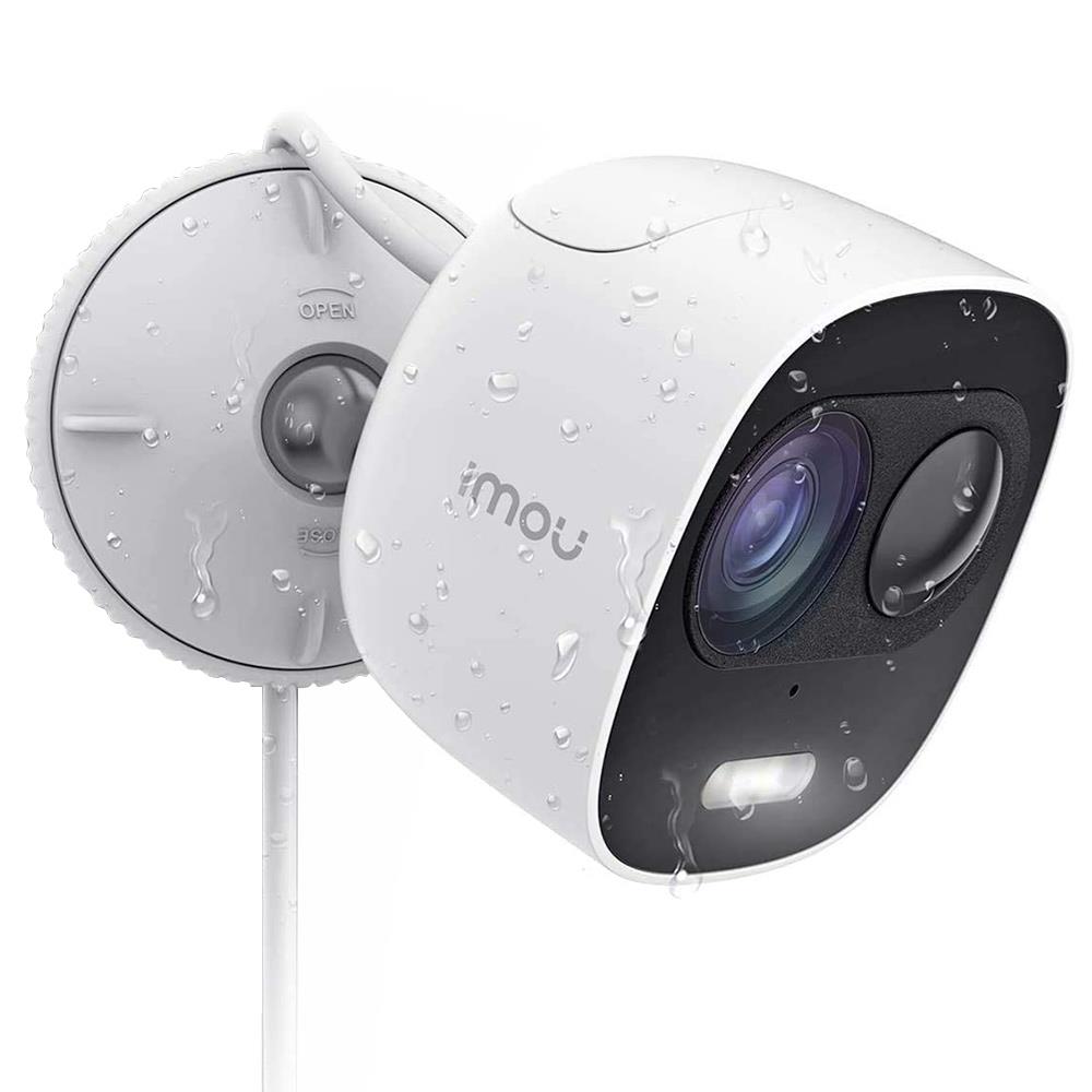 Dahua IMOU LOOC WiFi Outdoor Security Camera 1080P HD Night Vision Active Deterrence Two-way Talk IP65 Weather Resistant Home Company Security Monitor - White