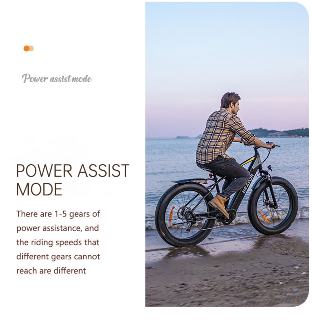 BEZIOR XF800 13Ah 48V 500W MID MOTOR Electric Bicycle 26inch 40km/h Max speed Max Load 90KG