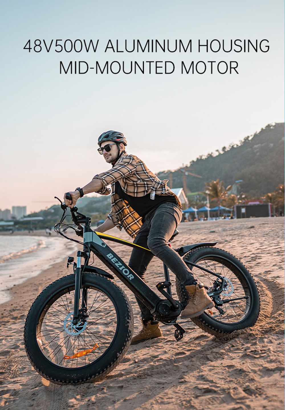 BEZIOR XF800 13Ah 48V 500W MID MOTOR Electric Bicycle 26inch 40km/h Max speed Max Load 90KG