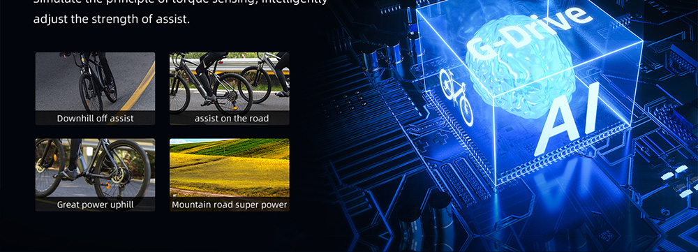 ADO D30 Electric Bicycle 250W Motor Max Speed 25km/h 36V 10.4AH 90km Max Range - Silver