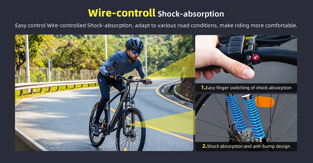 ADO D30 Electric Bicycle 250W Motor Max Speed 25km/h 36V 10.4AH 90km Max Range - Silver