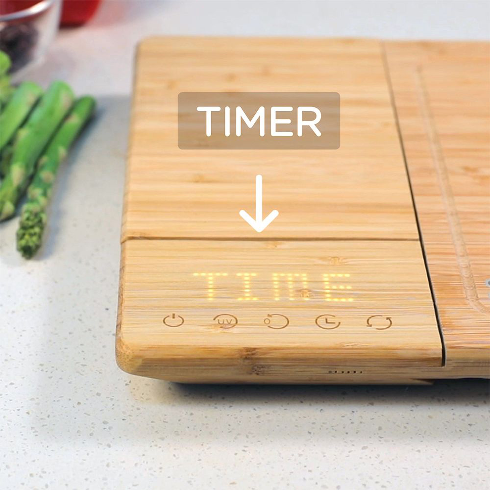 This Incredible Smart Cutting Board Has a Built-In Scale, Timer, Knife  Sharpener, and Sterilizer