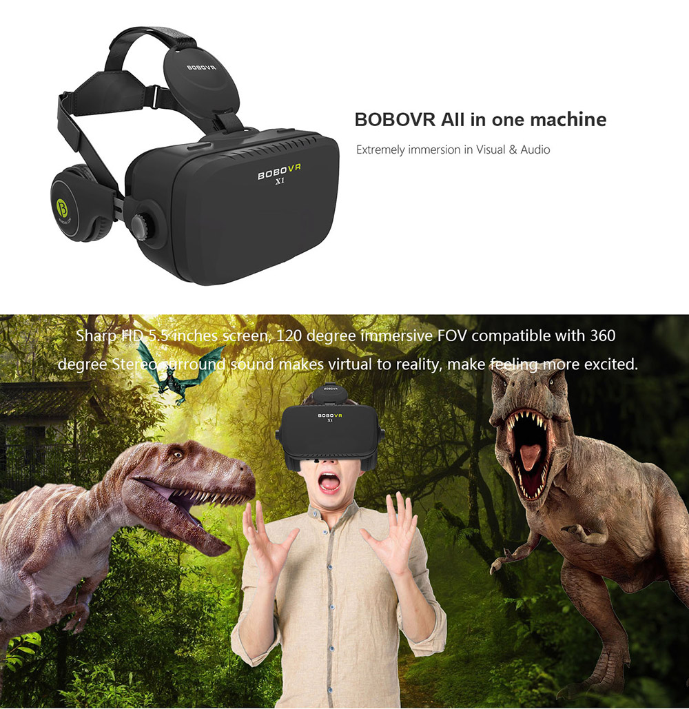 BOBOVR X1 AIO Allwinner H8 Octa Core 2.0GHz 1080P FHD All In One VR Virtual Reality Headset 2G/32G WIFI