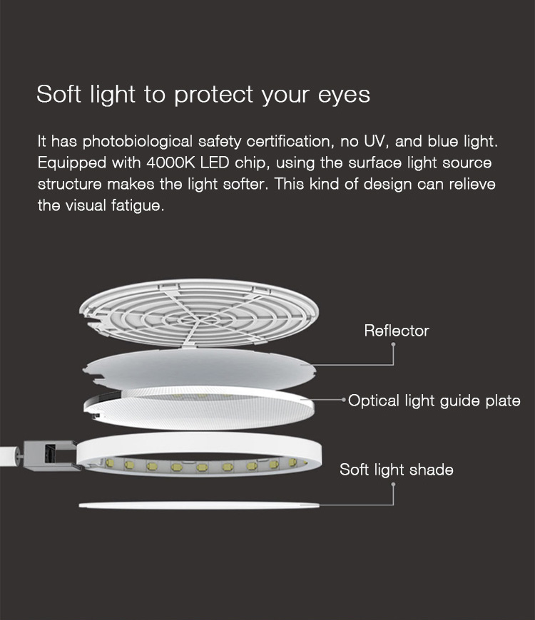 Xiaomi Mijia COOWOO Smart Lamp Mobile 4000mAh Battery USB Charge Discharge 4000K Color Rendering Table Lamps Desklight -White