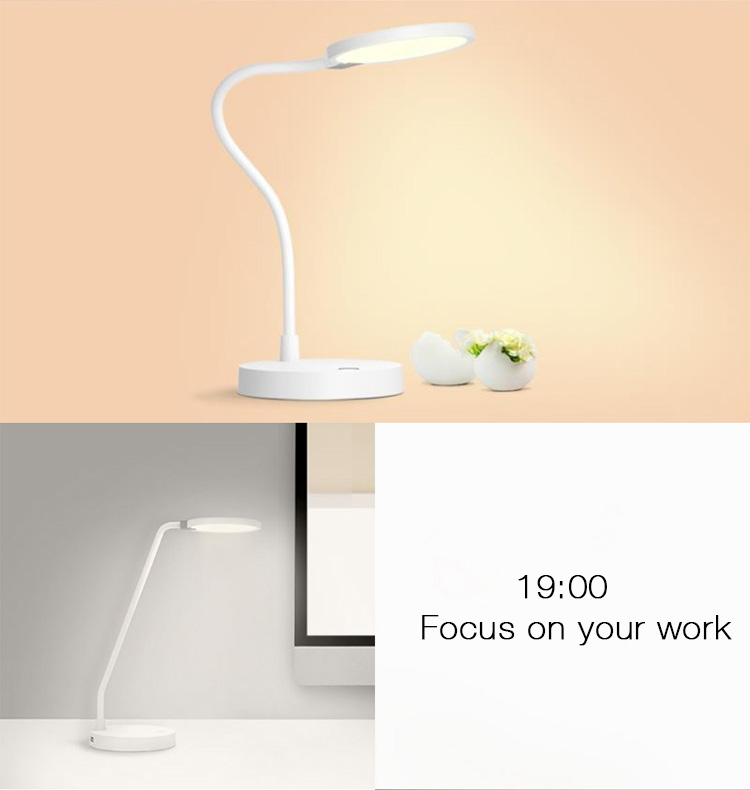 Xiaomi Mijia COOWOO Smart Lamp Mobile 4000mAh Battery USB Charge Discharge 4000K Color Rendering Table Lamps Desklight -White
