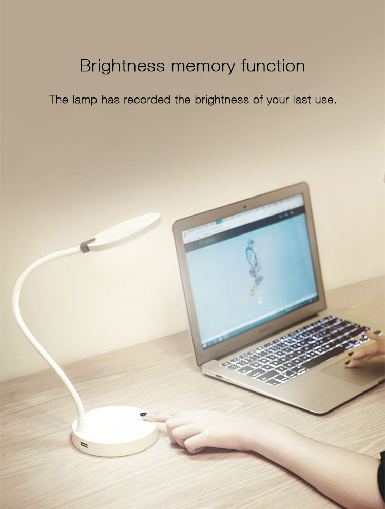 Xiaomi Mijia COOWOO Smart Lamp Mobile 4000mAh Battery USB Charge Discharge 4000K Color Rendering Table Lamps Desklight -White
