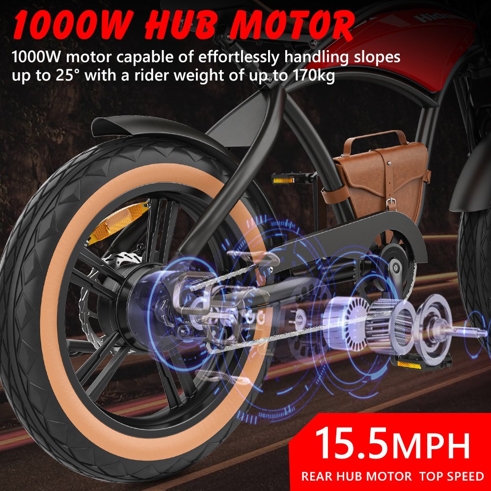 Hidoes B10 Electric Bike 1000W Motor 48V 13Ah Battery 20 x4