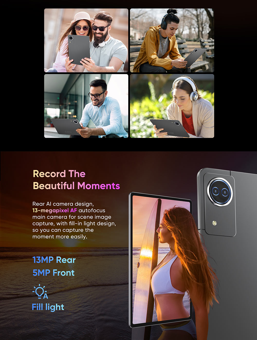 N-one Npad Ultra Android 14 Tablet 12'' 2000*1200 Incell Screen Snapdragon 685 8 Cores Max 2 80GHz 8GB 12GB Expansion RAM 12
